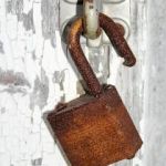 cut off old padlock